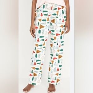 Old Navy Holiday Christmas Tree Flannel Pajama Pants, XL, EUC